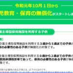 保育料無償化のイメージ図